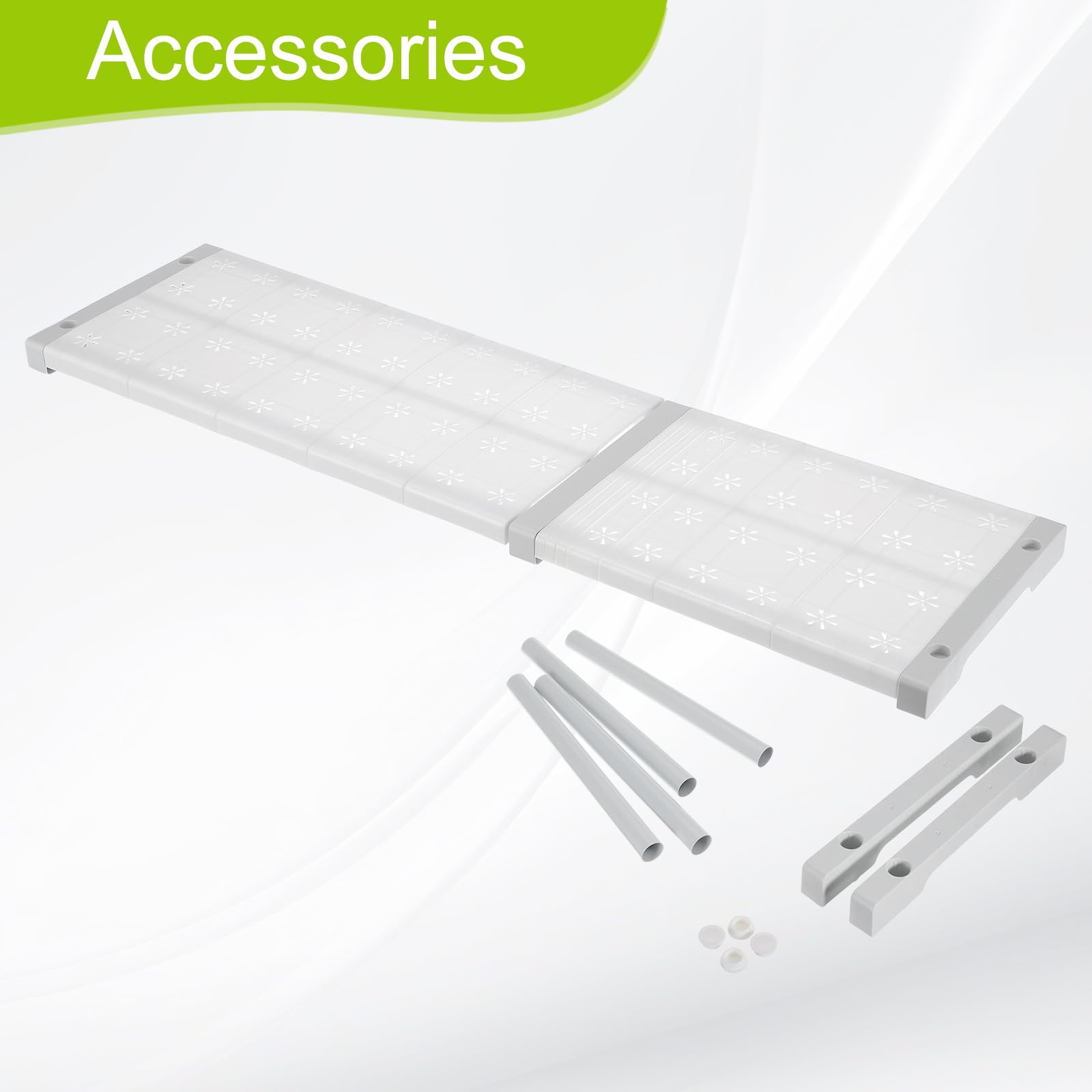 QUARKZMAN Étagère Tension Extensible pour Armoire 67cm À 88cm Organisateur De Placard Réglable 32cm x 24cm Table Motif Fleur Rangement pour Wardrobe Cupboard Cuisine Chambre