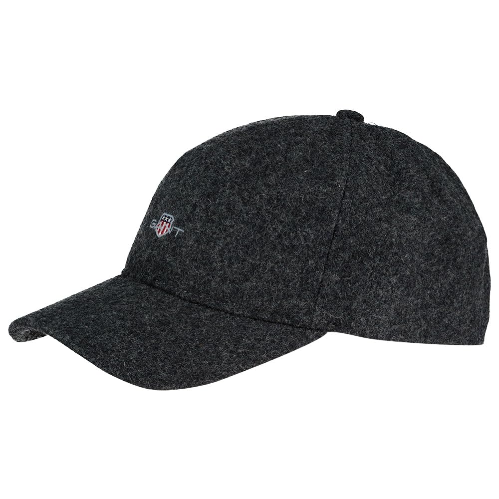 GANT Shield Melton Cap, Antracite Melange, One Size