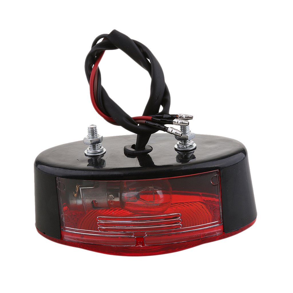 MagiDeal Feu Stop Arrière Moto,Feu Stop Universel de Moto ATV UTV Dirt - Noir