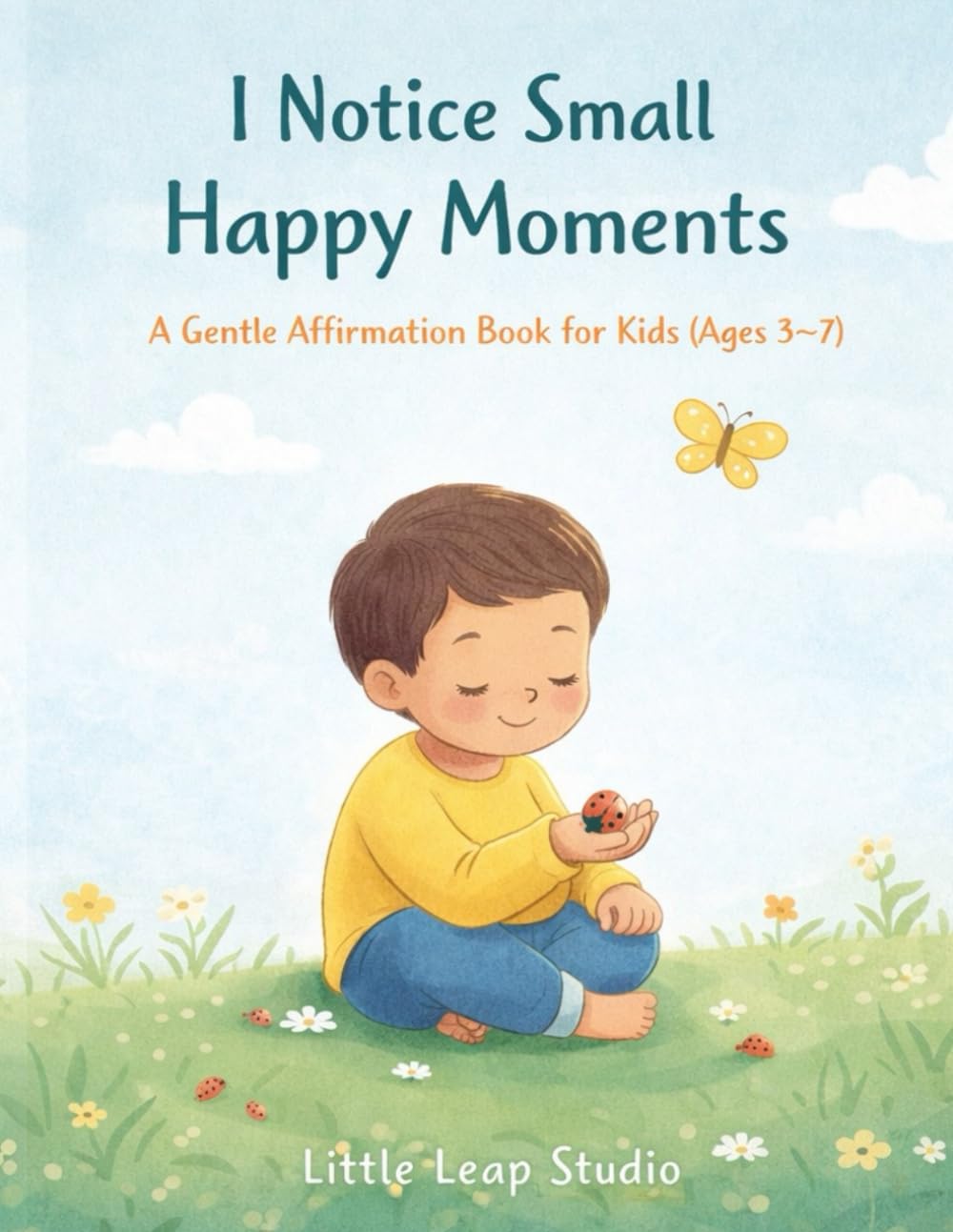 I Notice Small Happy Moments: A Gentle Affirmation Book for Kids (Ages 3–7) (Little Leap Affirmation Series)