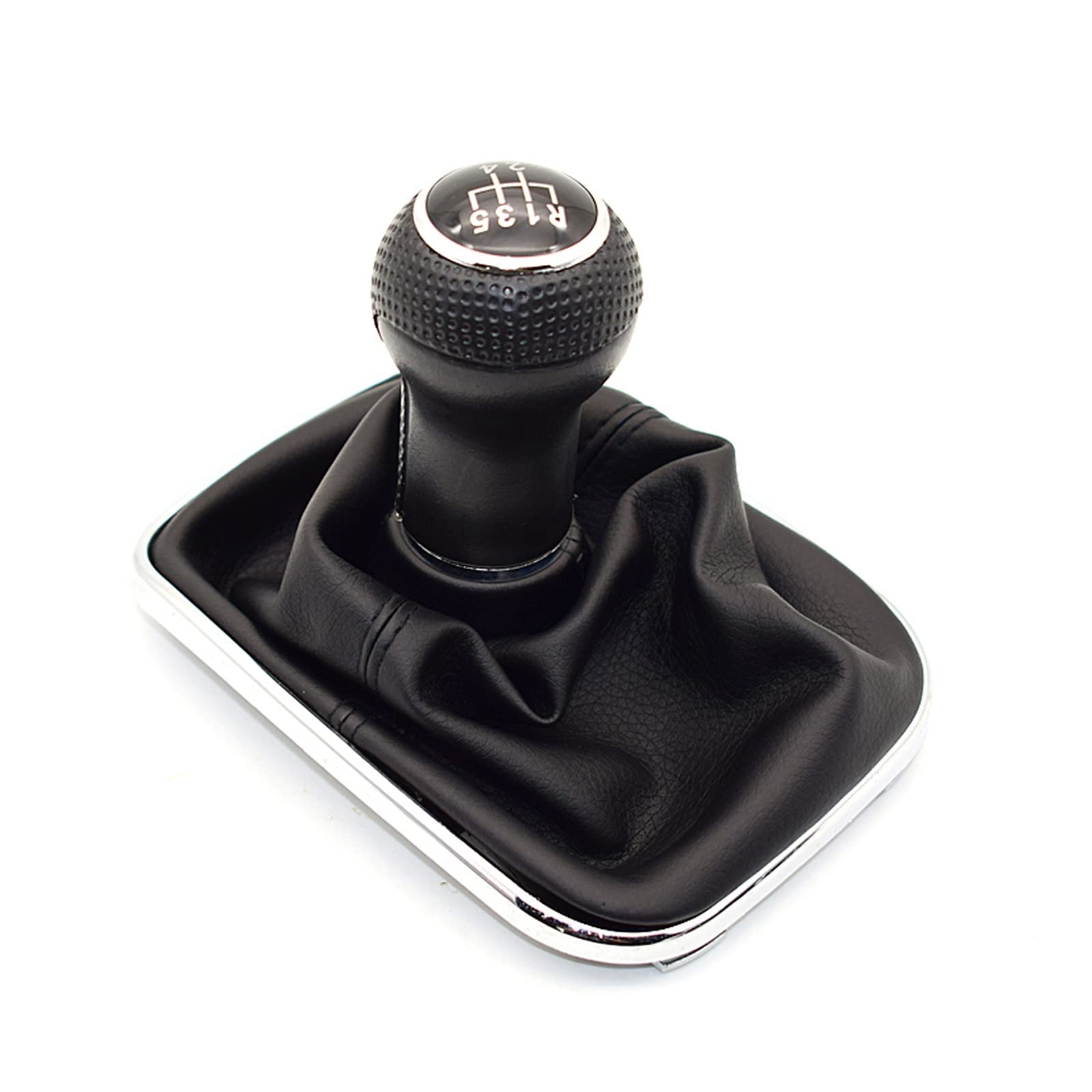 Rbevcrr D 5 Speed Car Shift Lever Knob For Vw For Golf 4 Iv Mk4 For Gti R32 For Bora For Jetta 1999-2004 5/6 Speed 23Mm Gear Shift Knob Gaiter Boot Stick Shifter Pen(D 5 Speed)