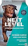 Next Level Super Premium Dog Food – Ocean Catch – Dry Kibble for Adult Dogs of All Breeds – 24% Protein, Fish with Gluten Free Grains (4 Pound)