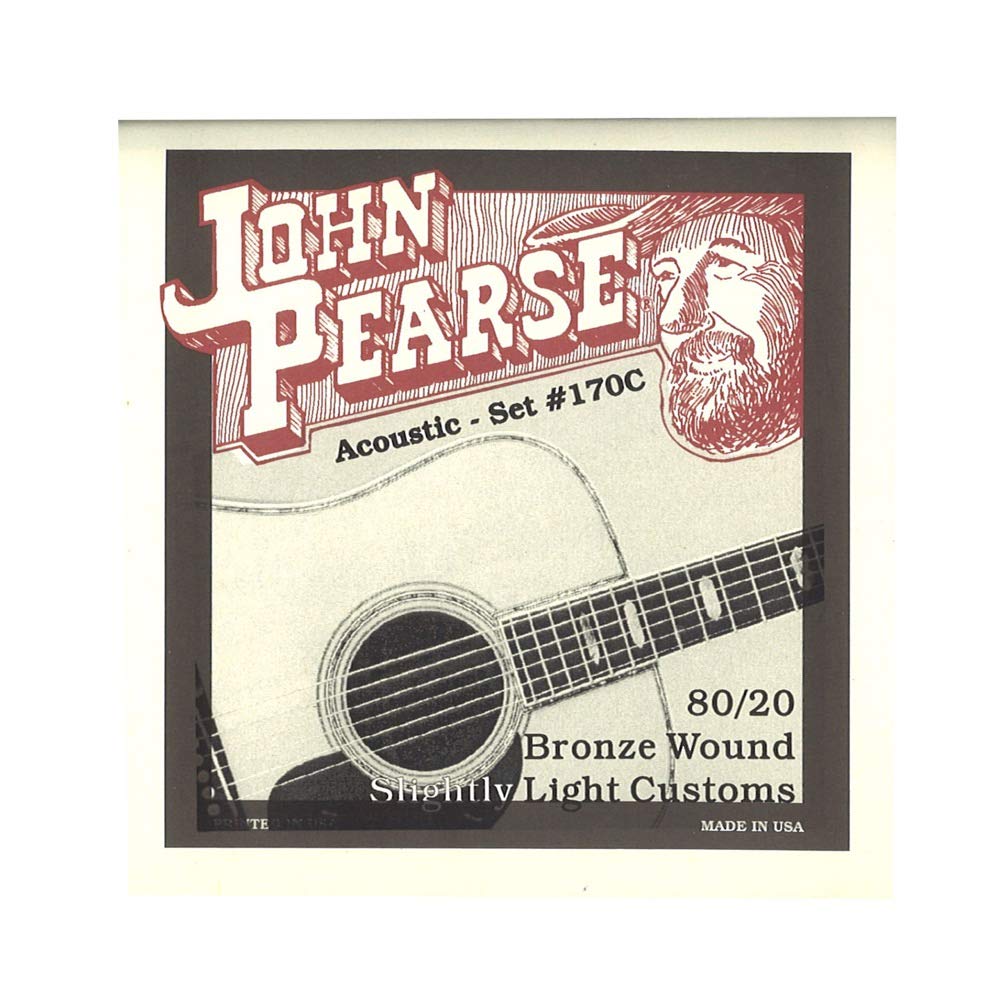 Cordes Guitare Acoustique John Pearse 200L - Bronze 80/20 - Tirant Light 12-53