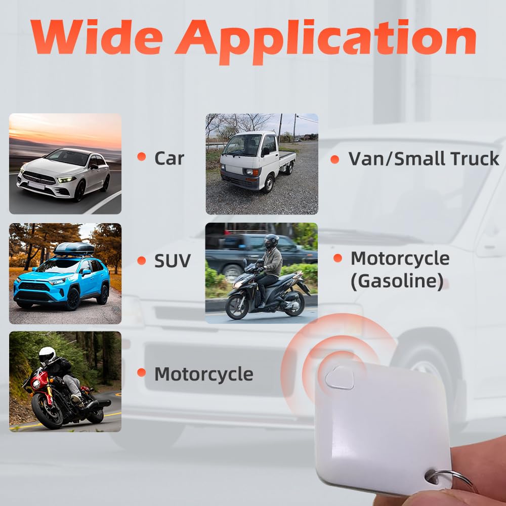 Sistema immobilizzatore per auto Kacepar M506 Fusibile pompa olio Sistema antirapina intelligente Nero Compatibile con veicoli a benzina da 12 V CC Motociclette M506