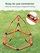 GHB Hex Agility Rings Speed Rings with Carrying Bag 6 Set Portable Hexagon Rings, Agility Ladder for Agility Footwork Training (Orange)