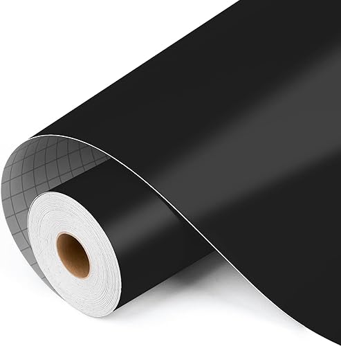 Lya Vinyl Vinilo permanente negro mate para Cricut vinilo autoadhesivo de 12 x 40 pies para taza vinilo negro para regalo de cumpleaños adornos de