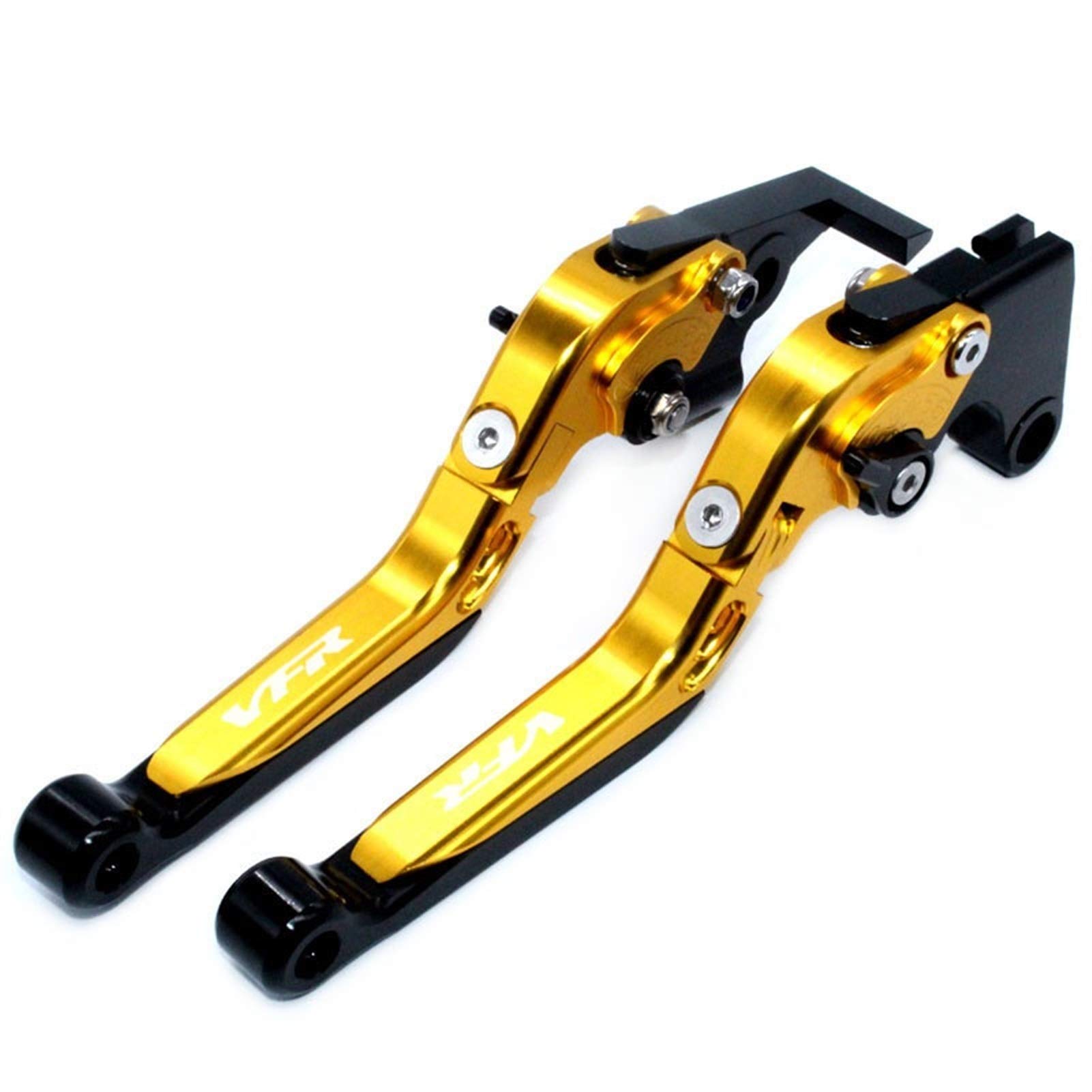 Per Hon & da VFR800 VFR 800 1998 1999 2000 2001 Accessori Moto CNC Pieghevole Estensibile Freno Leve Frizione LOGO VFR Leva Della Frizione Del Freno (Colore : 3)