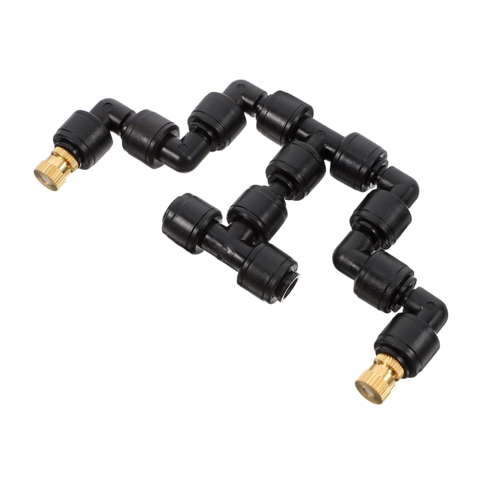 TOYANDONA Misting Spray Nozzle Kit Full Rotation Misting Nozzles for Aquarium Greenhouse Patio Gentle Mist and Tool- Setup