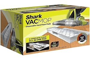 Shark VACMOP Disposable Hard Floor Vacuum and Mop Pad Refills (50 ct)