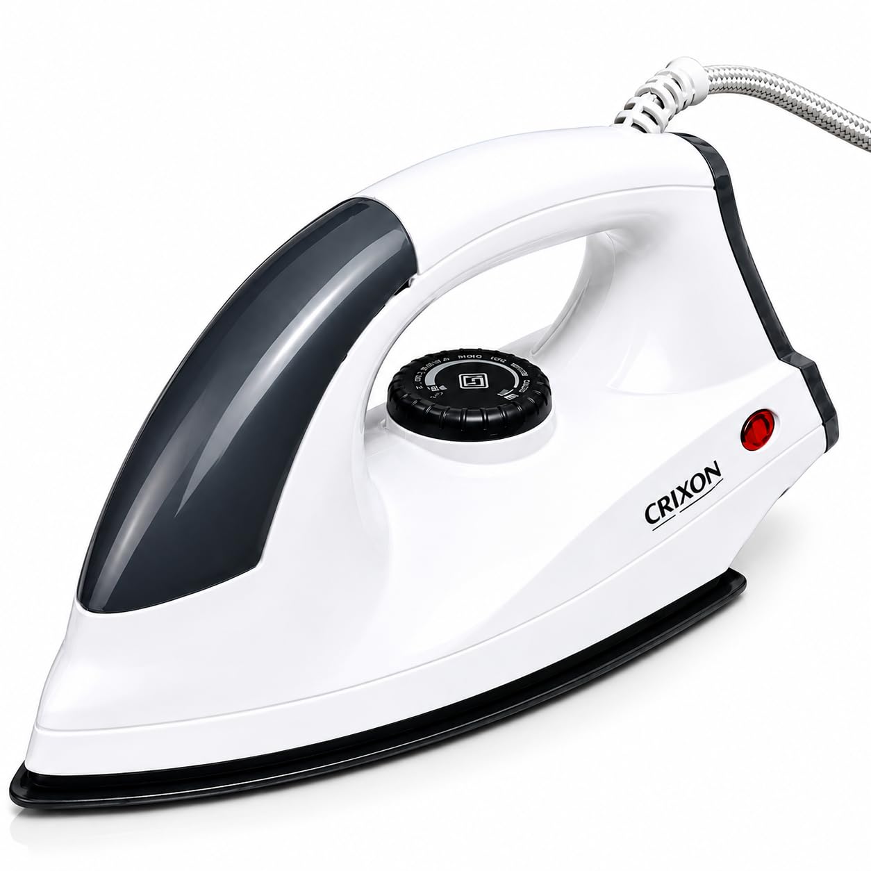 Aero Iron Box for Clothes with 1 Year Replacement Warranty, 1000W Lightweight Dry Iron with Non-Stick Soleplate, Adjustable Temperature Control, Shockproof Body, Made in India, White-image-49
