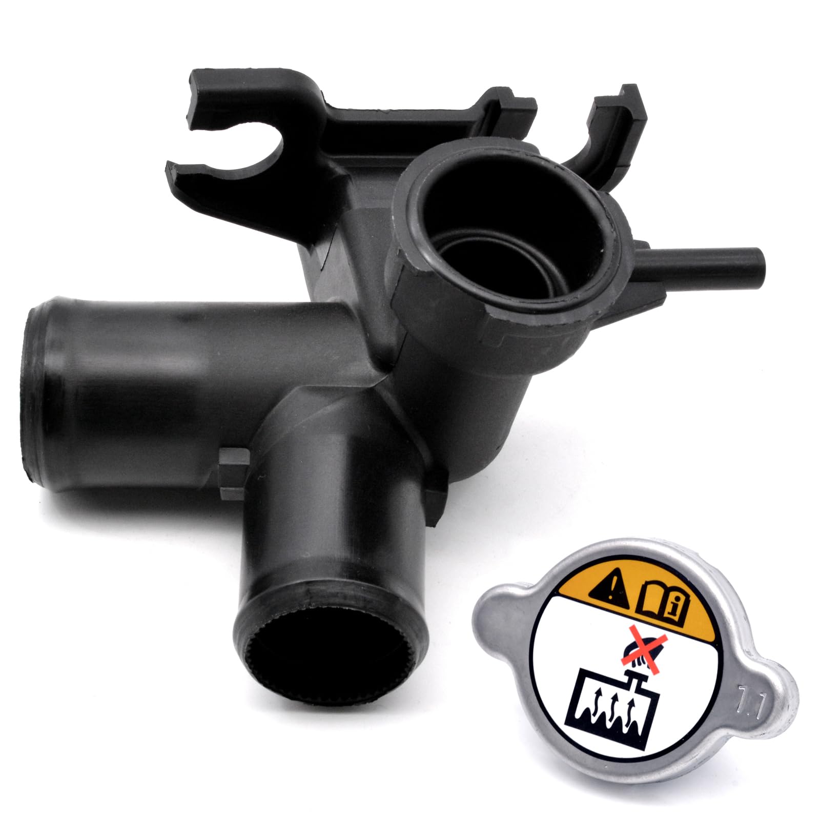 HAOTOM Engine Radiator Hose Coolant Filler Neck With 1.1 Bar Radiator Cap Compatible For Kia Forte Forte5 For Elantra,Elantra Coupe,Elantra GT 25329-