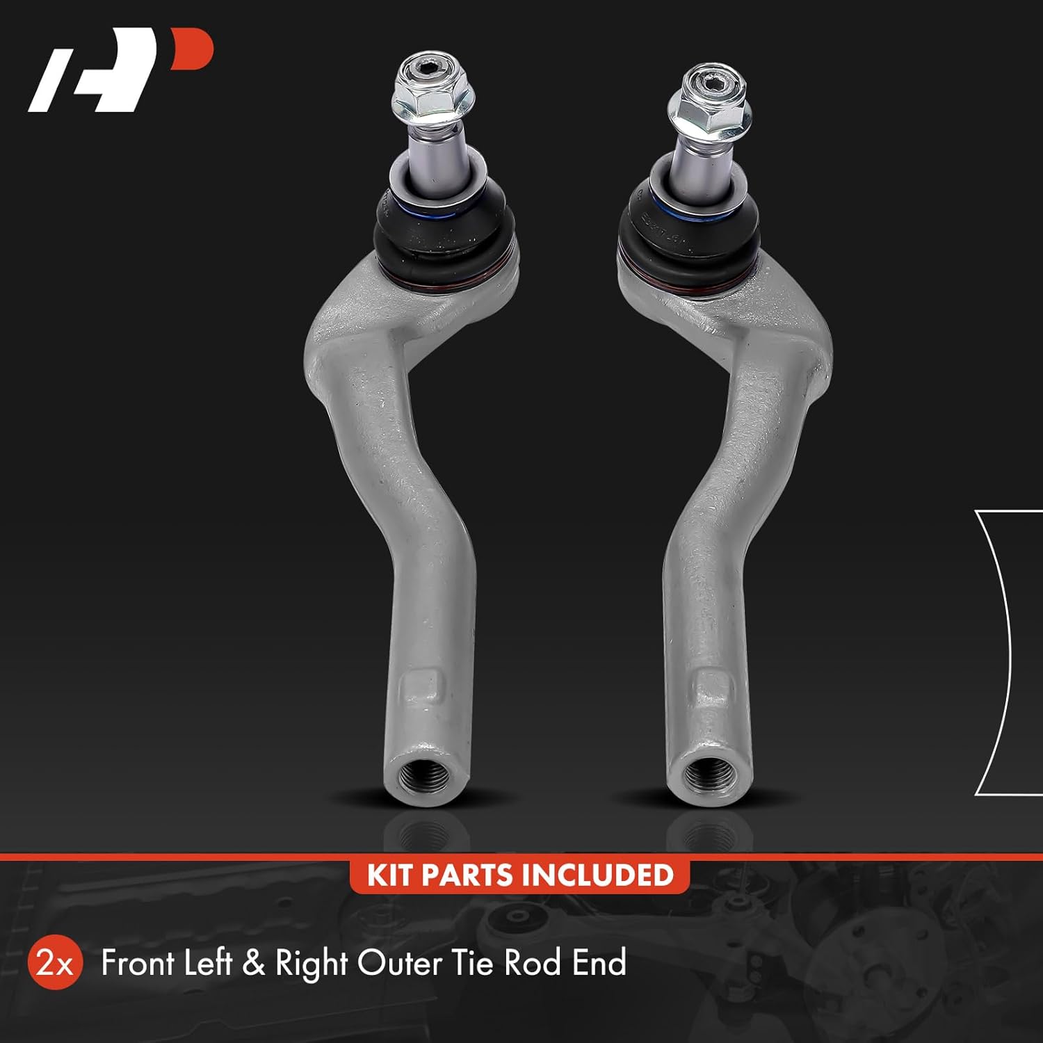 A-Premium 2 x Front Outer Tie Rod Ends, Compatible with Mercedes-Benz C216 Series CL550 2009-2014, W211 Series S350 2012-2013, S450 2008-2011, S550 2007-2013