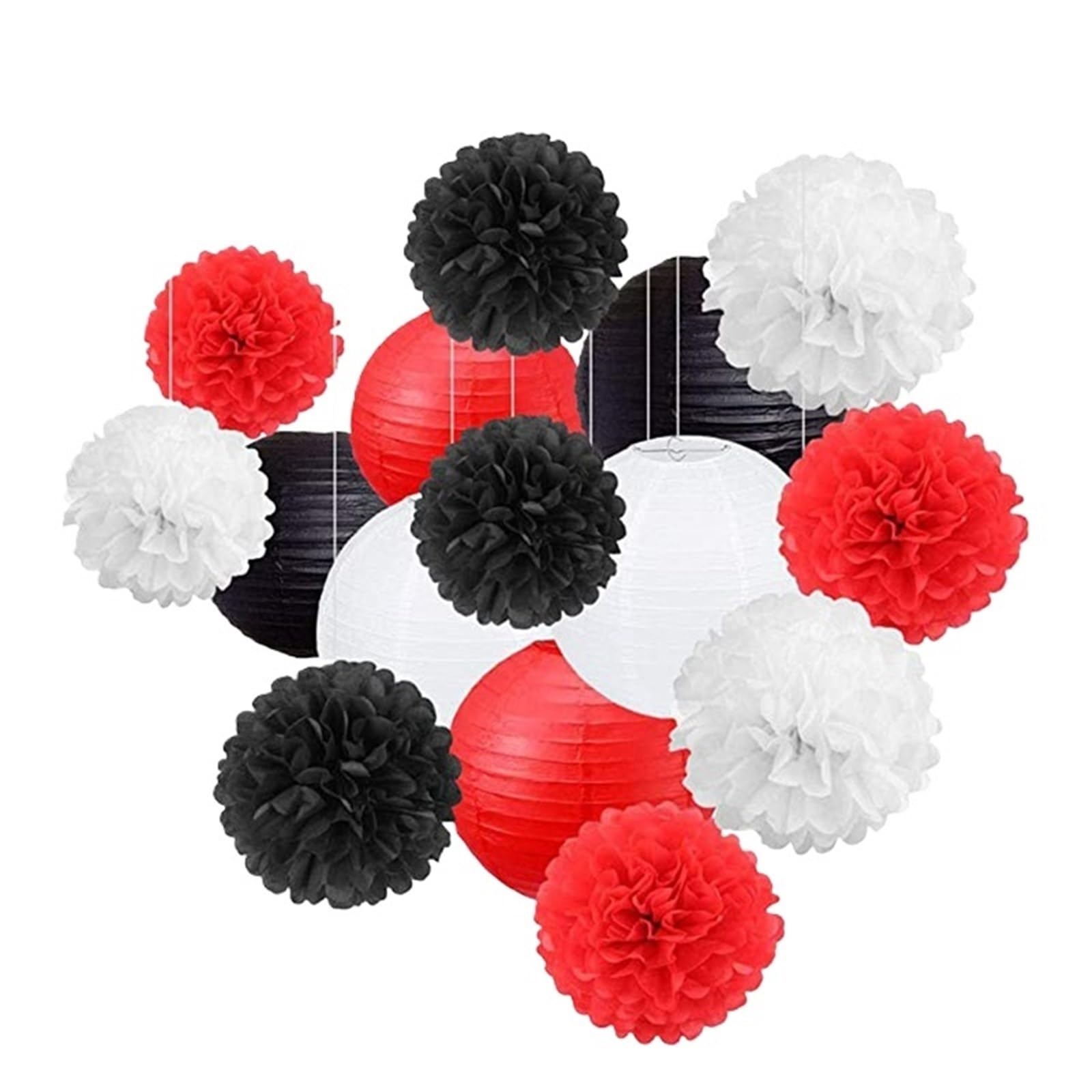 Paper Pompom Round Paper Ball Lantern Pom Poms