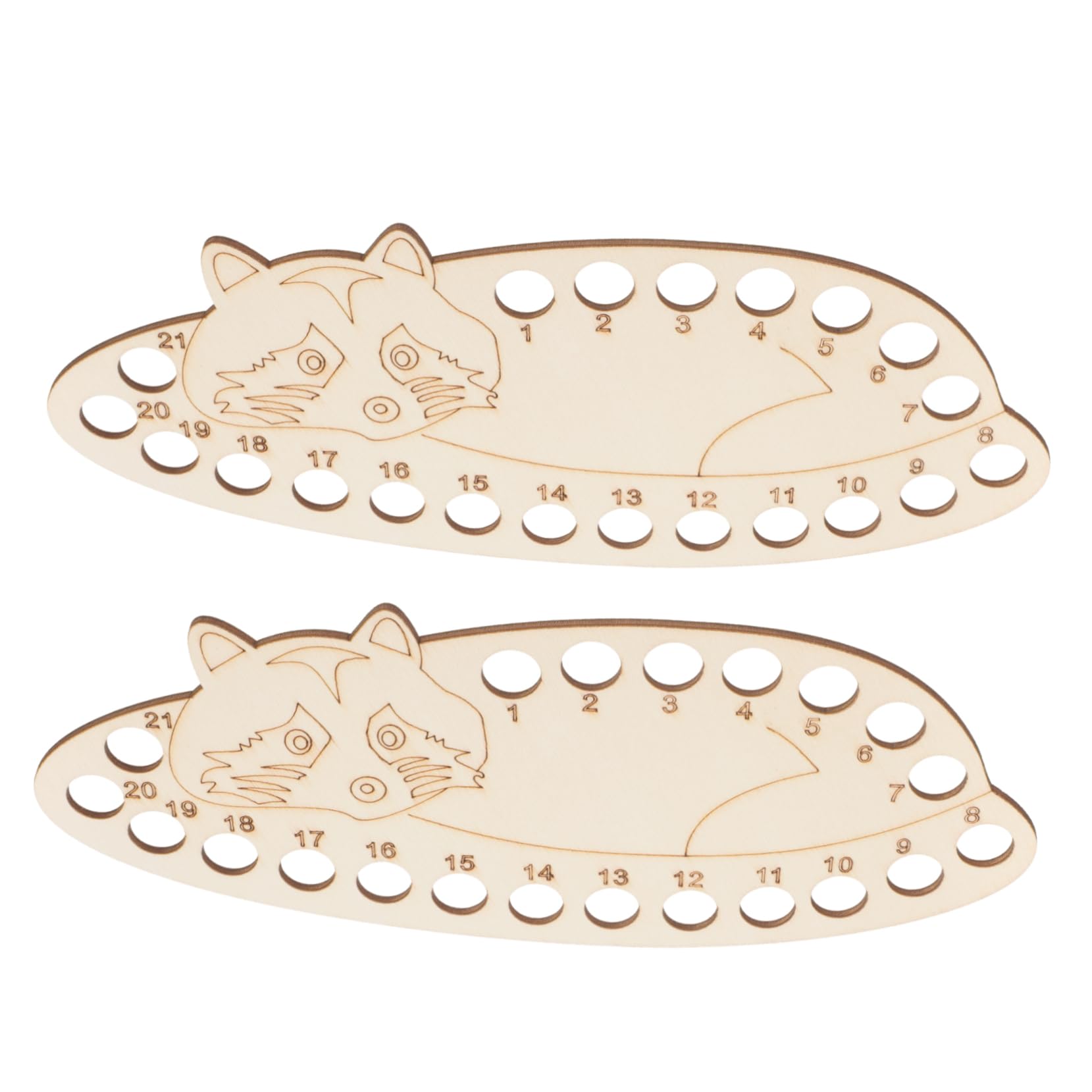 SHINEOFI 4 Set Tavola Avvolgitrice in Legno Filo Cucire Accessori Cucito Accessori per Cucito Organizzatore Punto Croce Fai da Te Organizer per Fili A Punto Croce di Legno 2 Pezzi * 4