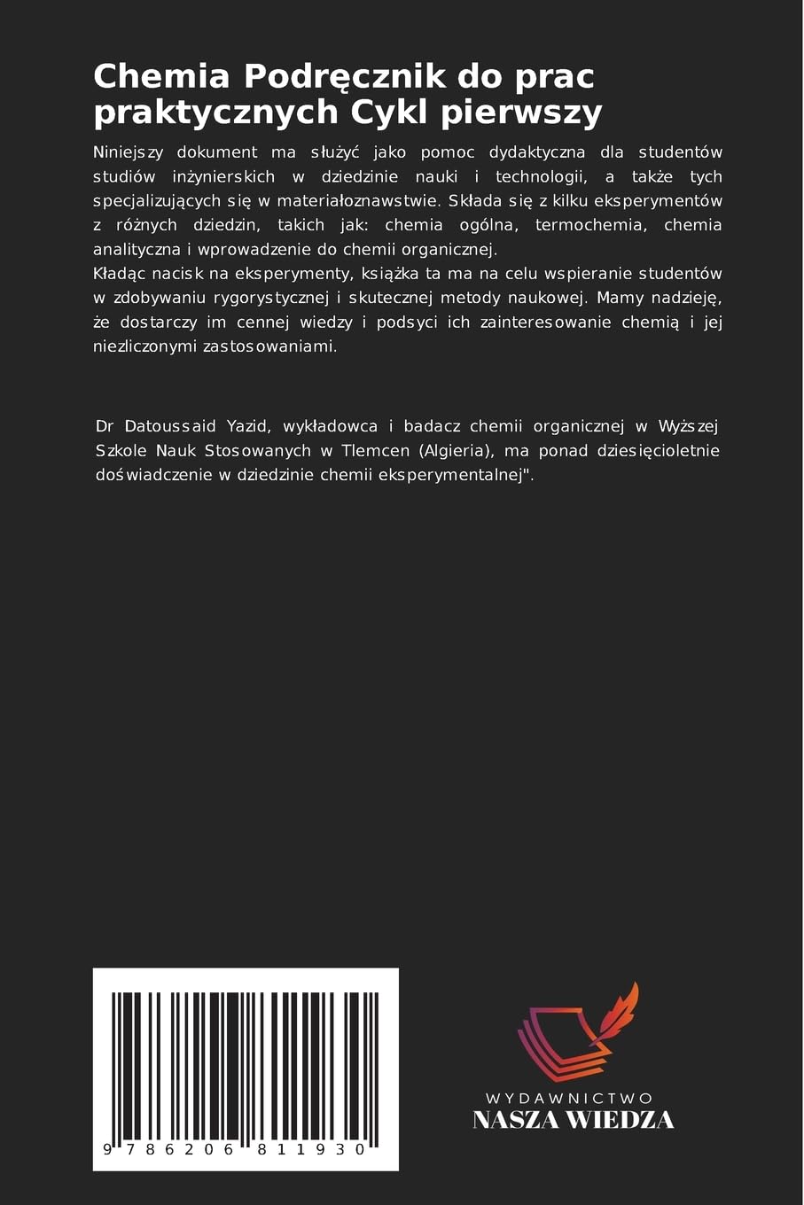 Chemia Podręcznik do prac praktycznych Cykl pierwszy: Eksperymenty i zastosowania