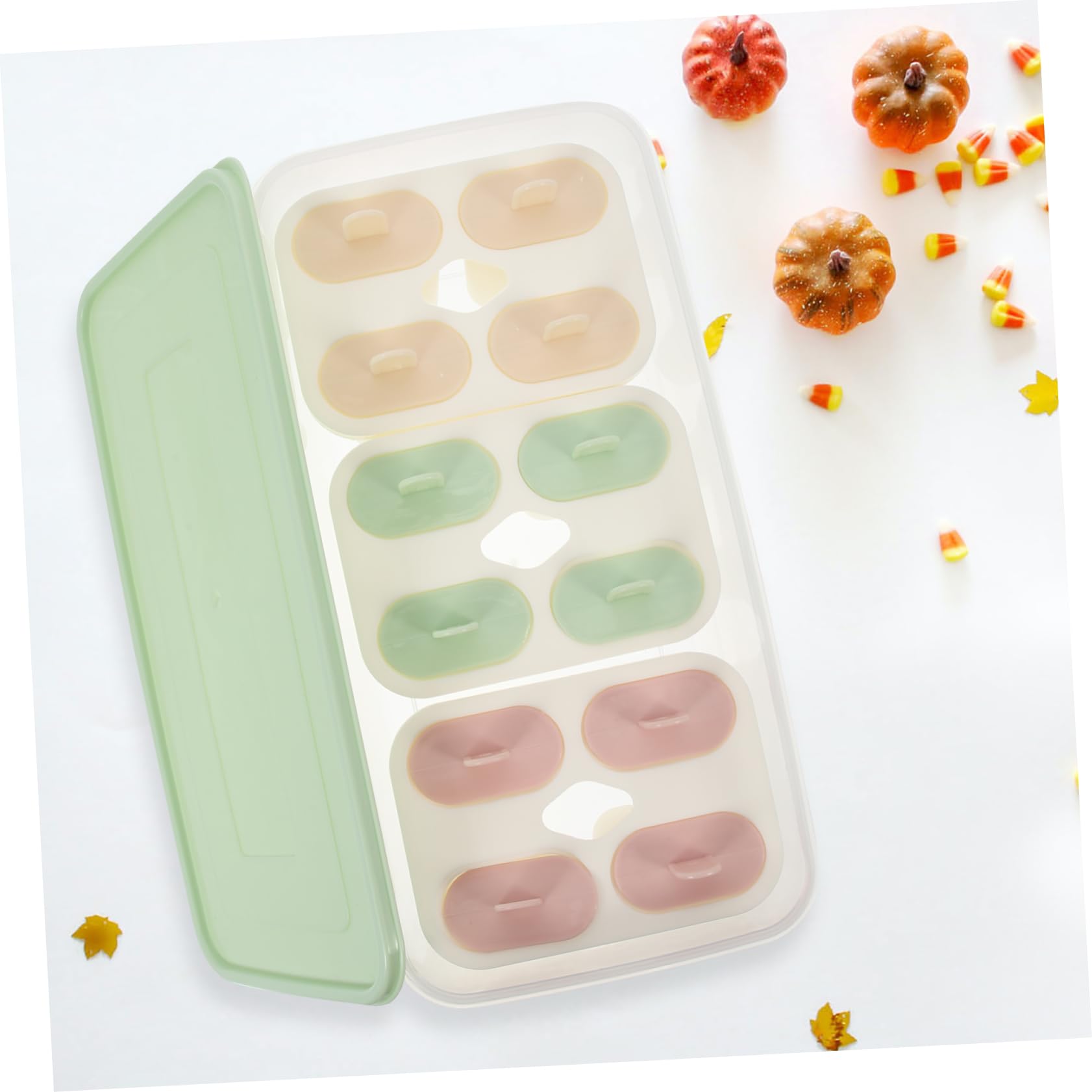 Stampo per Ghiaccioli Fai da Te Coperchio, Set in Pp Facile da Sformare, Capacità 3,3l, per Uso Domestico e Amici Appassionati di Gelato