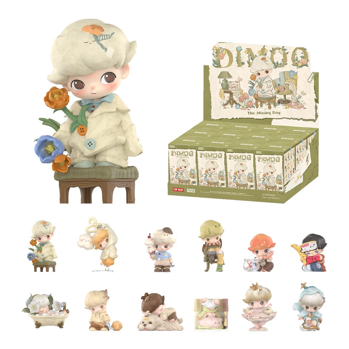 POP MART DIMOO The Missing Day Series Figures Personaggio d'Azione