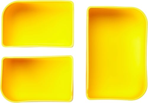 Miniatura 3 de LunchBots Build -a- Lonchera Bento de silicona para niños, contenedor de almuerzo con múltiples compartimentos, apto para horno y lavavajillas, sin