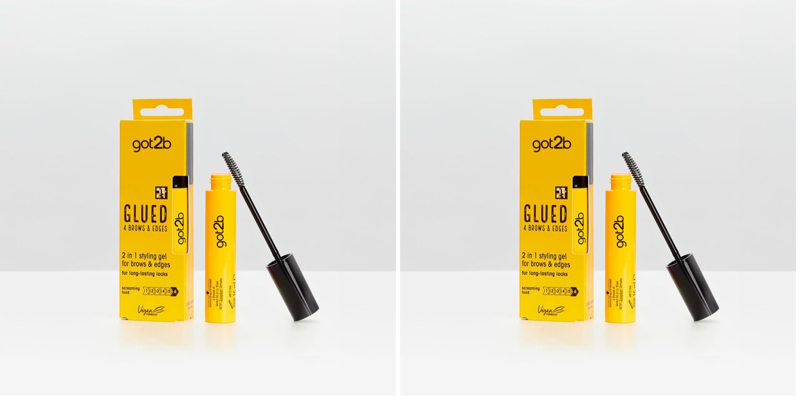 Got2b Augenbrauen-Fixiergel und Babyhairs, Faserbürste, 16 ml (Packung mit 2)