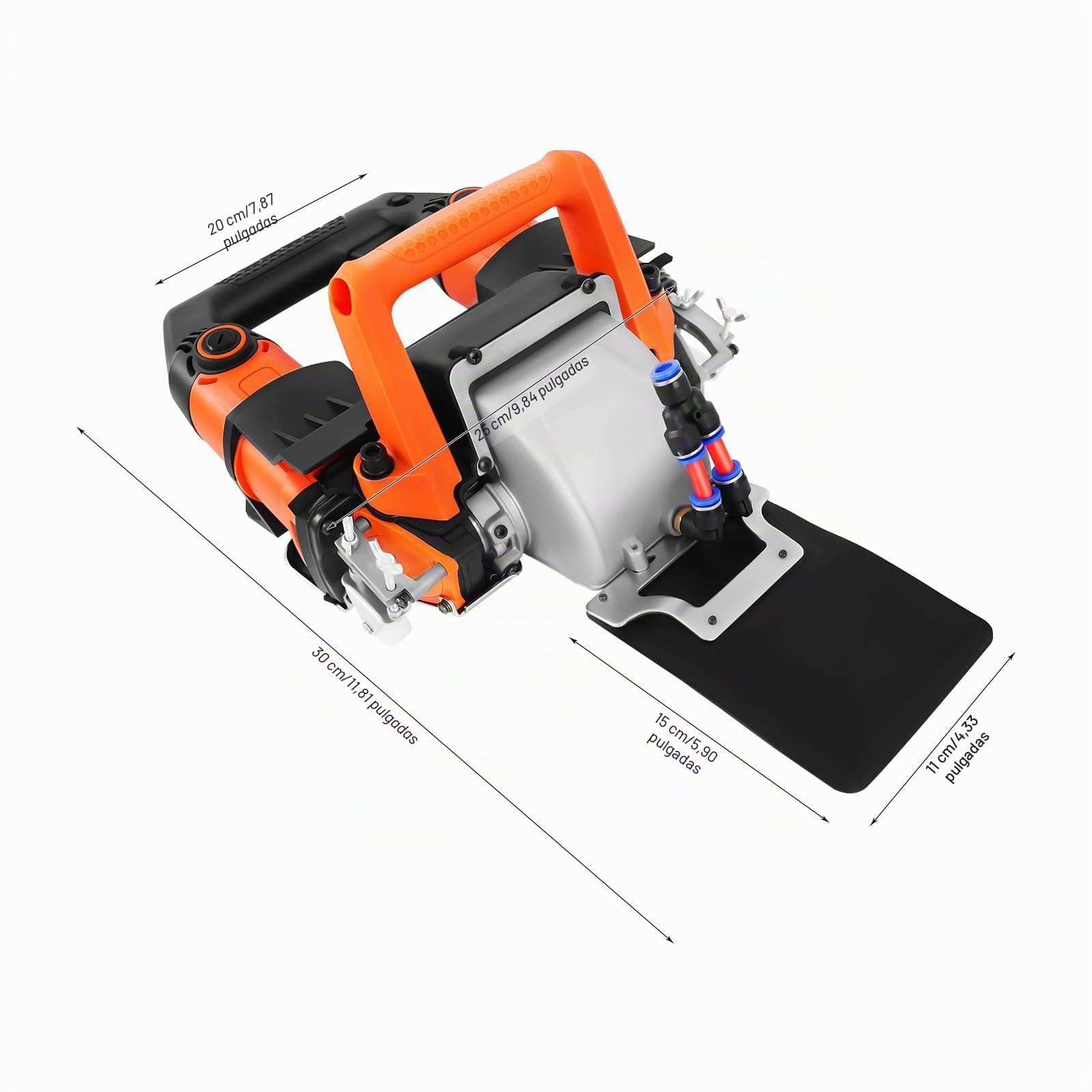 SHZICMY Rozadora de ranura 5200W 10500 RPM, fresadora de ranuras, profundidad de corte: 0-45 mm, ancho de corte: 0-72 mm, fresadora eléctrica de ranuras para pared, tamaño de hoja de sierra: 140 * 20