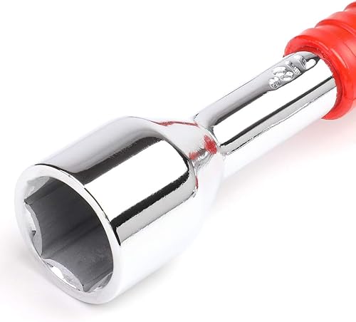 Miniatura 3 de DNA Motoring TOOLS-00099 - Llave de agarre de goma de 4 vías duradera para automóvil, kit de herramientas de reparación de cambio de neumáticos de