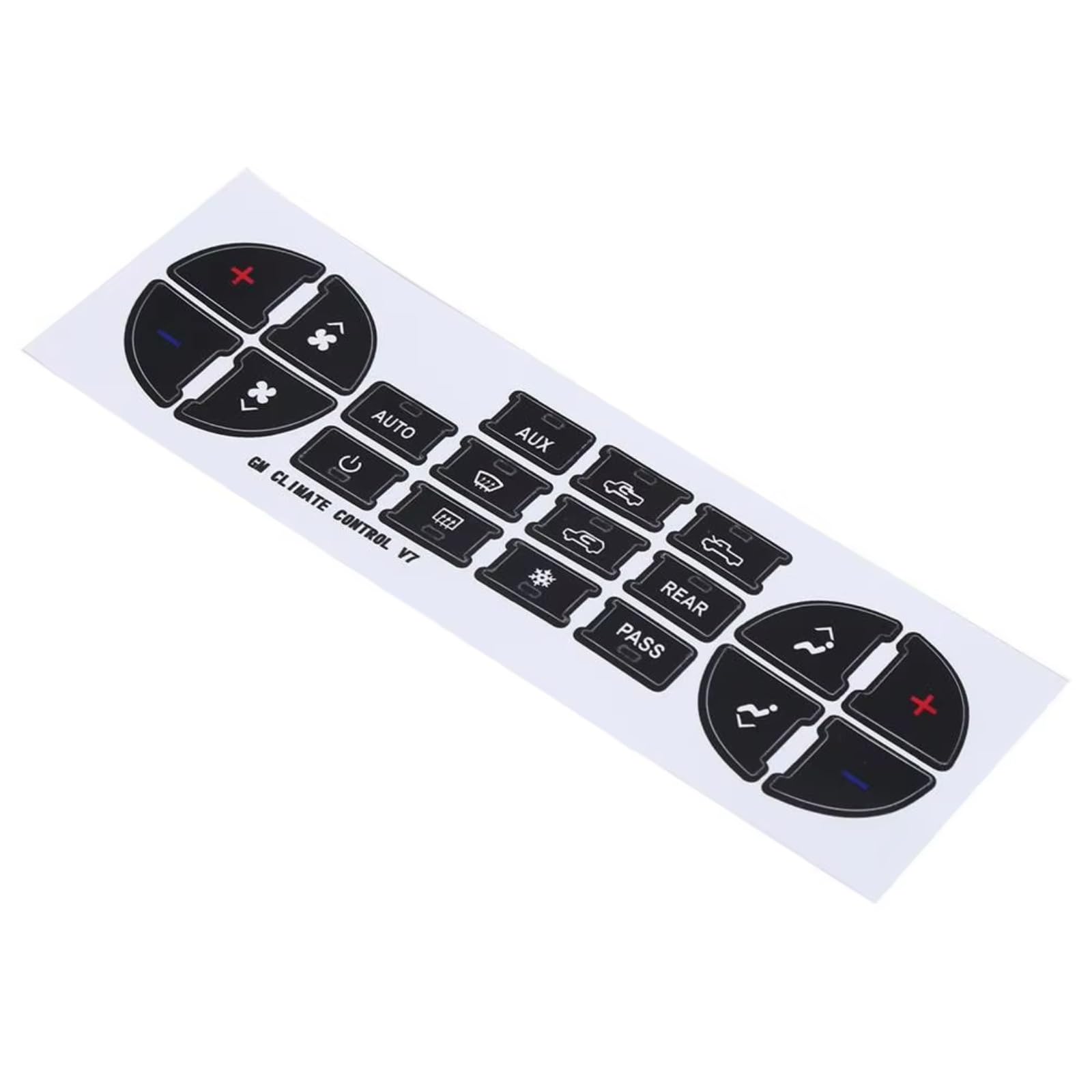 Car Button Sticker Compatible with Buick for Enclave 2008 2009 2010 2011 2012 AC Button Repair Kit Air Condition Decal Stickers Accessories