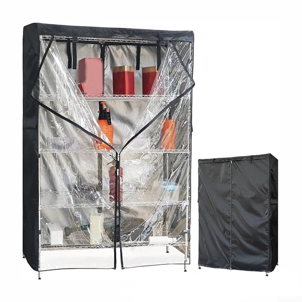 Cubierta impermeable 210D doble protección contra polvo para estantería 122 cm
