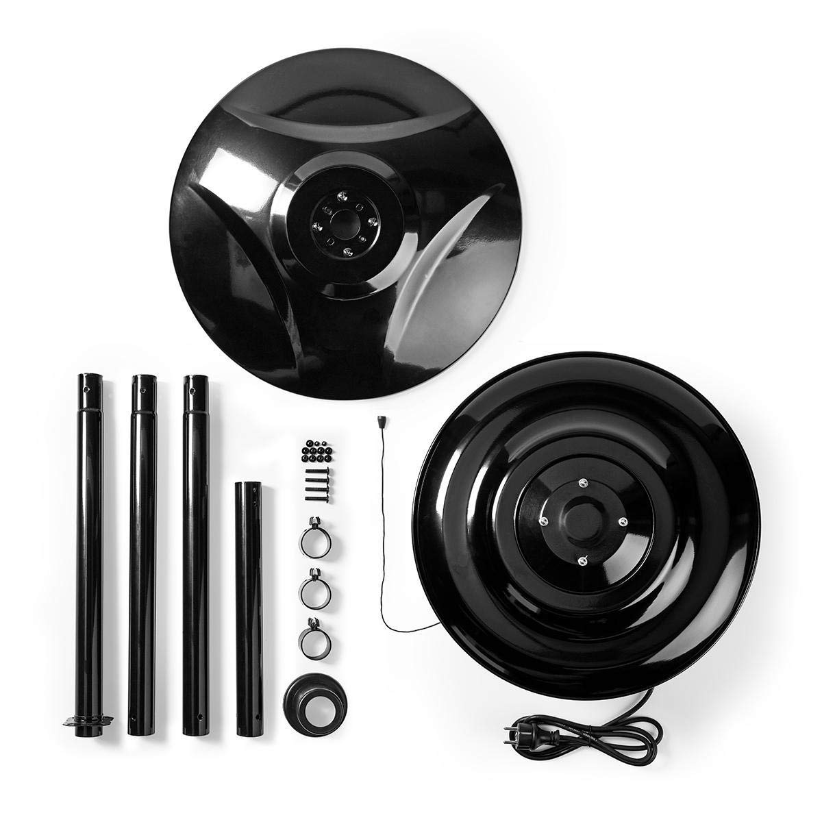 Riscaldatore da Patio | 1500 W | 1 Impostazione del Calore | Protezione da ribaltamento | IP34 | Nero