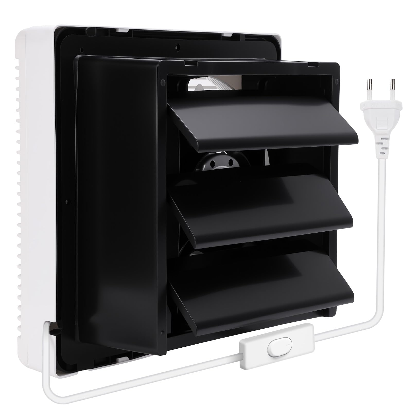 195 mm Aspiratore Da Bagno, Estrattore Ventilazione Con Valvola Di Non Ritorno, Ventola Aspirazione Per Raffreddamento Di Case E Magazzini, Ventilazione, Circolazione Dell'Aria (127CFM)