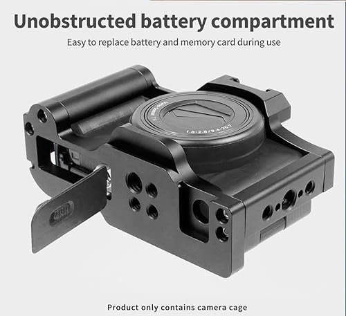 Miniatura 3 de FEICHAO ZV1 - Kit de jaula para cámara compatible con soporte de extensión estabilizador Sony ZV1 Video DSLR (jaula con mango + clip)