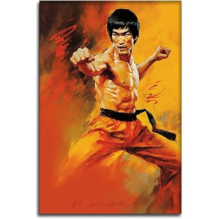 Kung Fu Posters for Wall Art Decor – High Resolution Prints on Canvas – Perfect for Adding Style to Your Living Space – Available in Framed or Unframed Options. (Unframe-5,20x30 inch)
