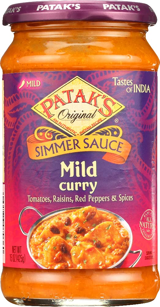 PATAKS Mild Curry Sauce, 14.5 OZ