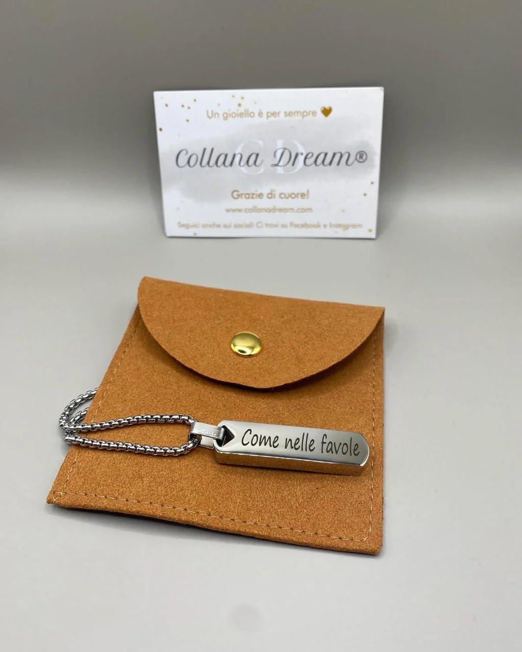 Generico Collana Uomo Personalizzabile 4 Lati in Acciaio Inossidabile – Ciondolo Inciso con Nomi, Frasi o Date – Idea Regalo per Papà, Fidanzato, Amico