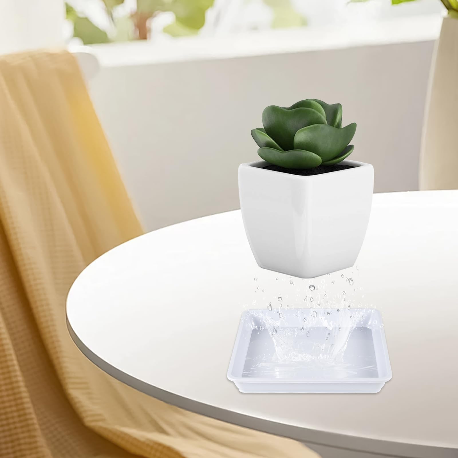 Sottovaso Quadrato In Plastica 14x14 Cm (x Vaso 2.5l - Foto 6