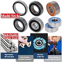 Vista 5 de Othmro Rodamientos rígidos de bolas 60/28-2RS, rodamientos de doble sellado, rodamientos de acero con rodamientos de cromo de alto carbono