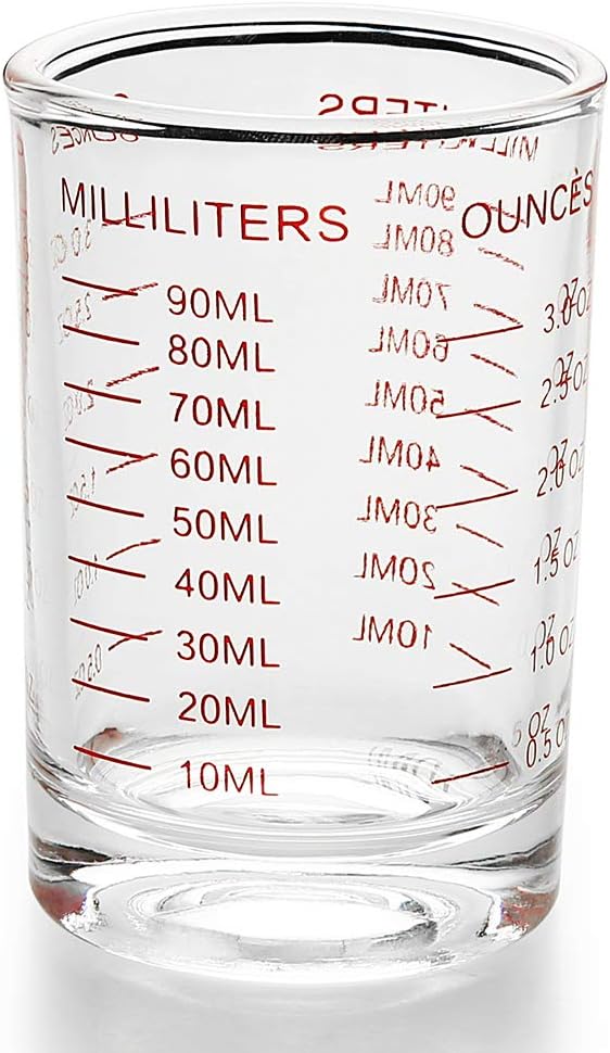 Beautyflier Shot Glasses Measuring cup Liquid Heavy Glass Wine Glass Espresso Shot