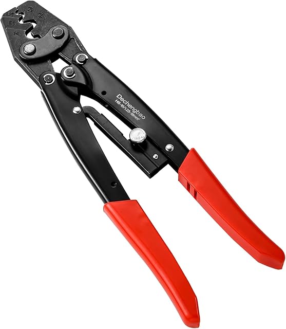 Dechengbao Ferrule Crimping Tool Kit with 1200PCS Ferrules Insulated Wire Terminals, Self-Adjustable Ratchet Wire Crimper for AWG 237(0.2510 mm²) Electrical Wire Connectors (HS16)