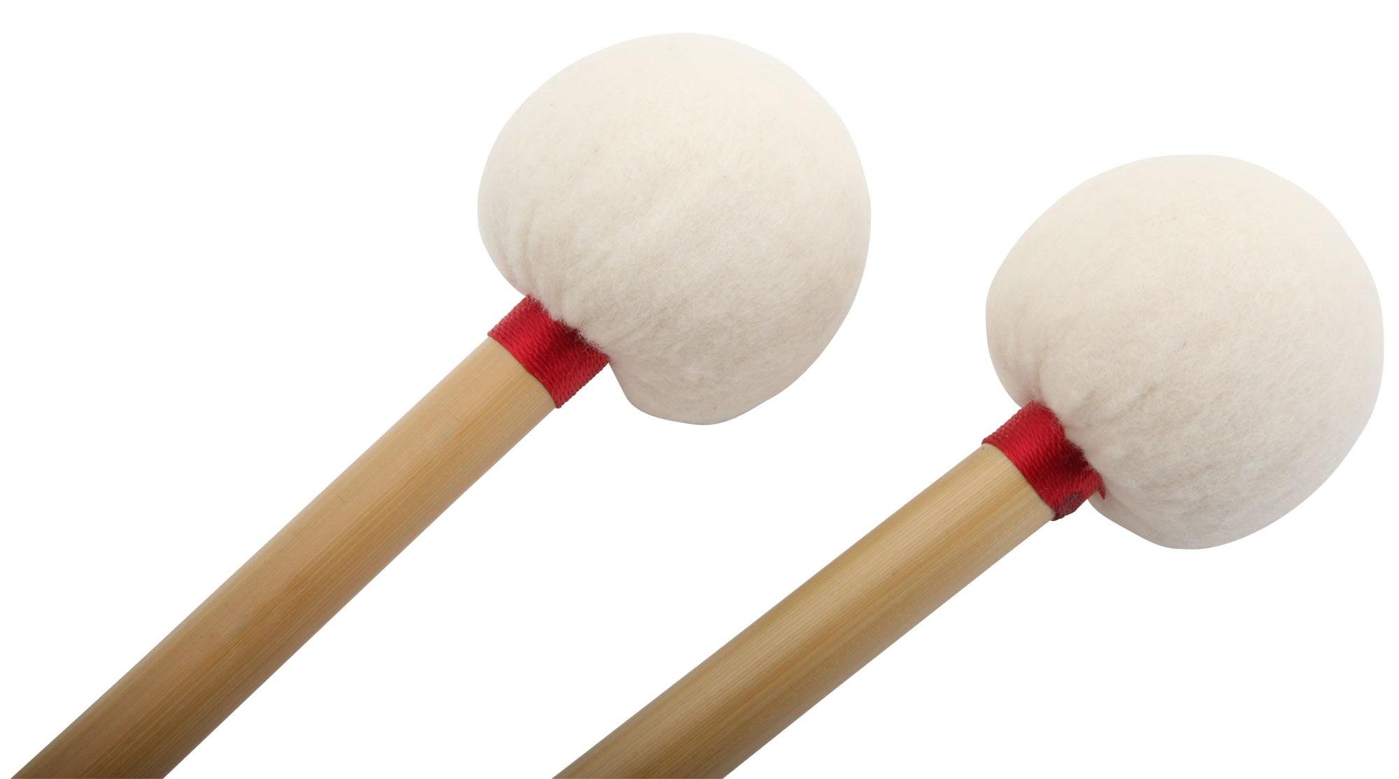 XDrum Baquetas Para Timbal OrquestaSET Bambú, Diámetro de cabeza: 35 mm | 3 pares de baquetas para timbal, 43 mm y 48 mm, Sonido suave, Cabeza de fieltro, Mango de bambú, 43 mm y 48 mm.