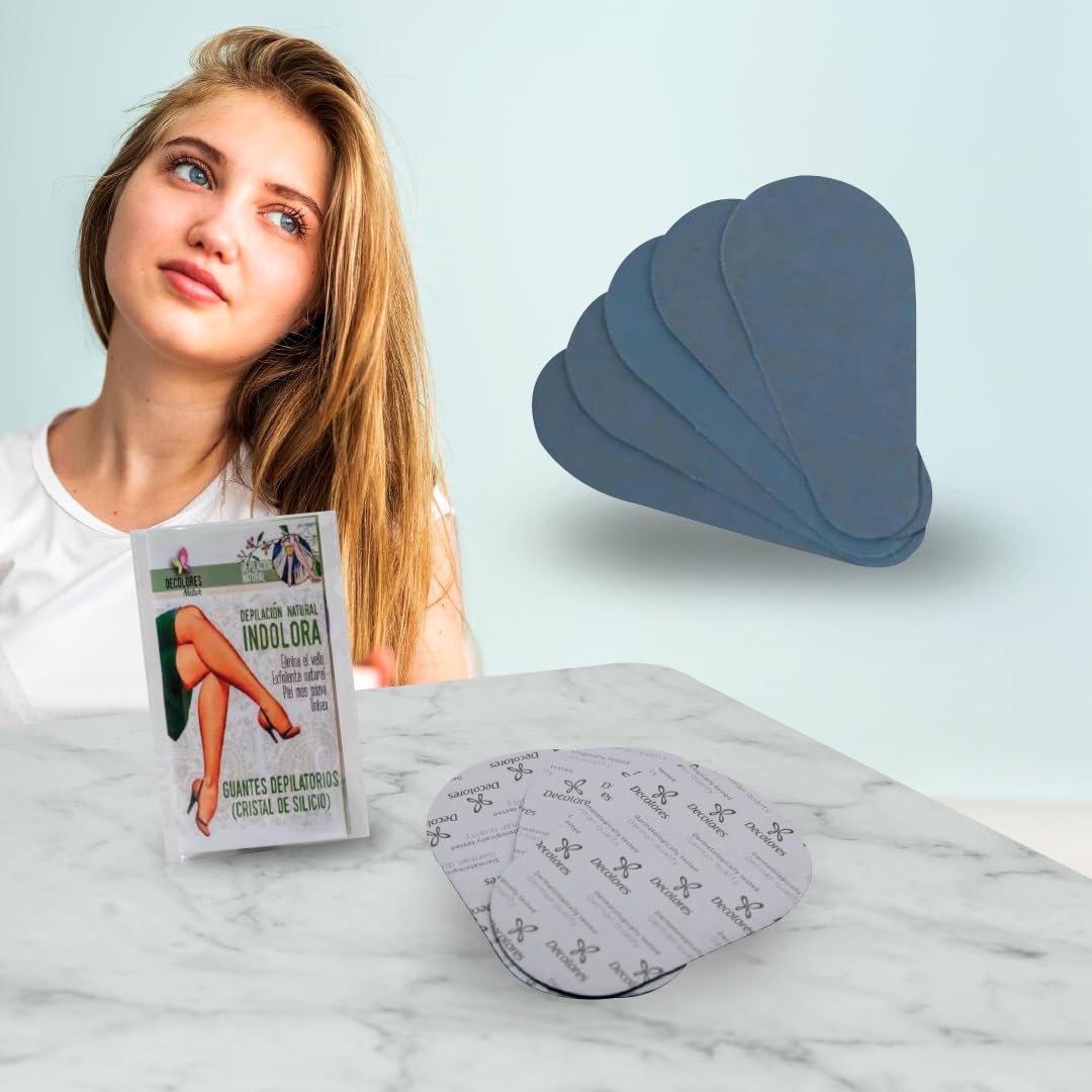 Recambios Faciales para Guantes Depilatorios 15 Discos de Mineral de Silicio Depilación Natural Cuidado Facial