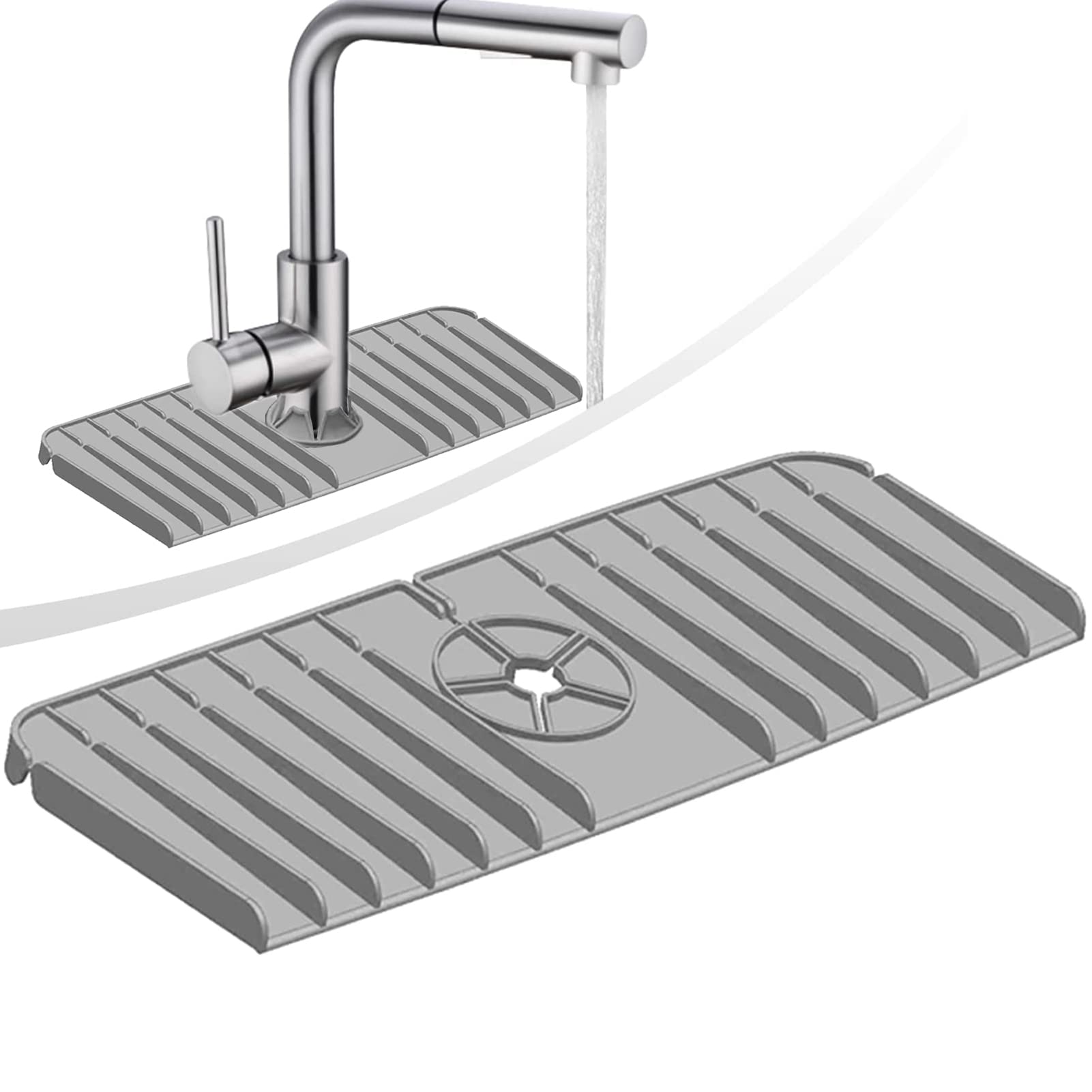 Silikon Spritzschutz Für Spüle – Wiederverwendbar, Wasserdicht, Spülmaschinenfest, In Grau Oder Schwarz