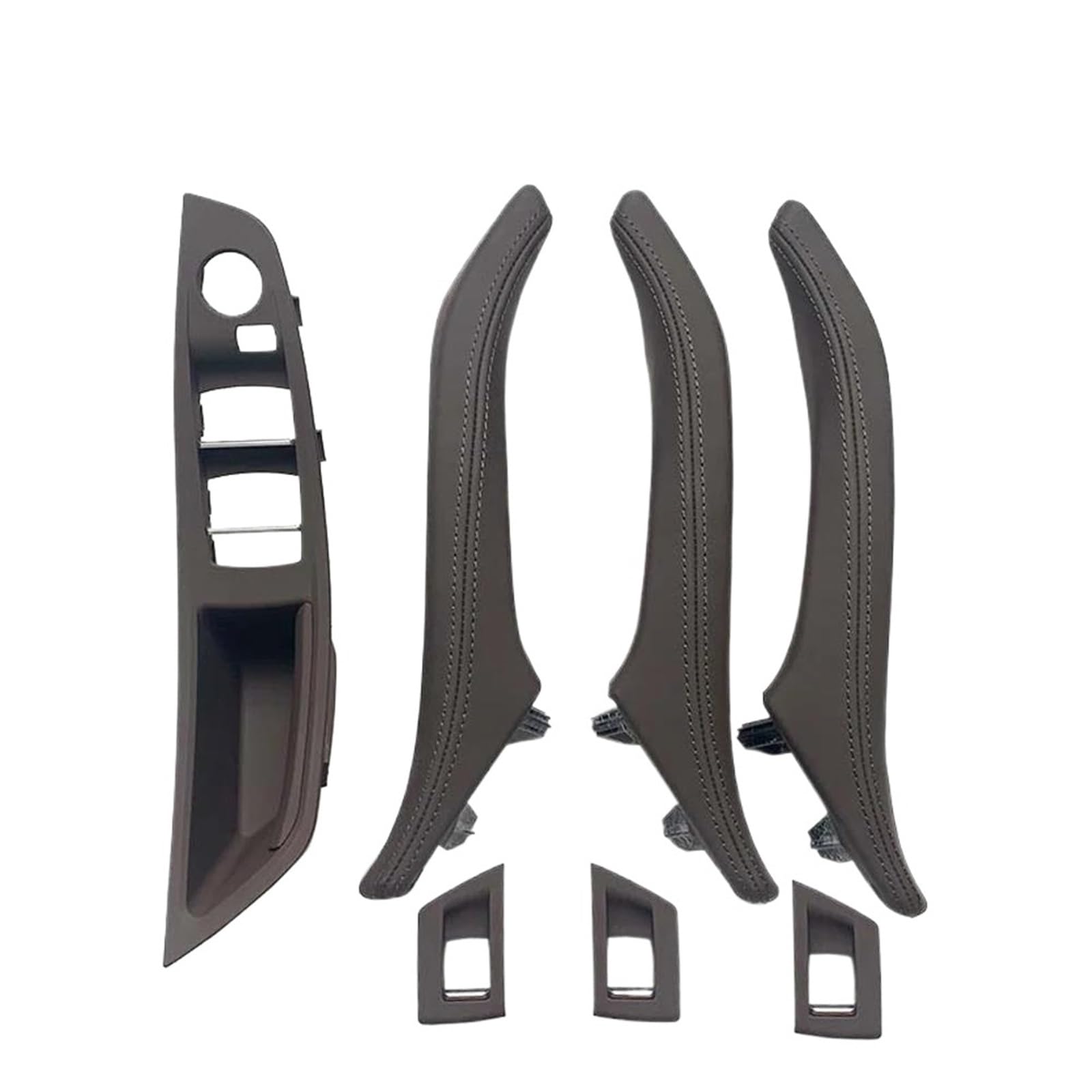 LVXVMOZEOK Interior Door Handle Armrest for 5 Series for F10 for F11 for F18 for 520 for 523 for 525 for 528 for 530 for 535 LHD 7pcs Interior Door Panel Pull(Model B Moka Set)