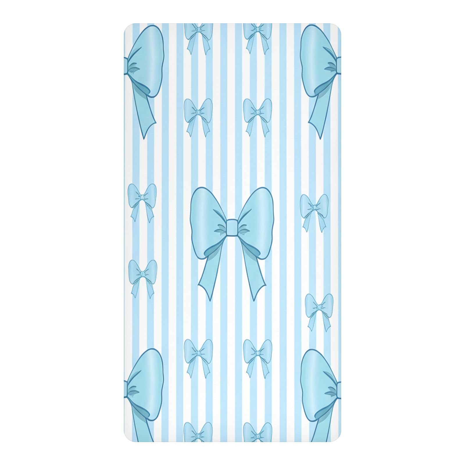 JiangGgen Bows Baby Crib Sheet Soft Breathable for Standard Crib-M