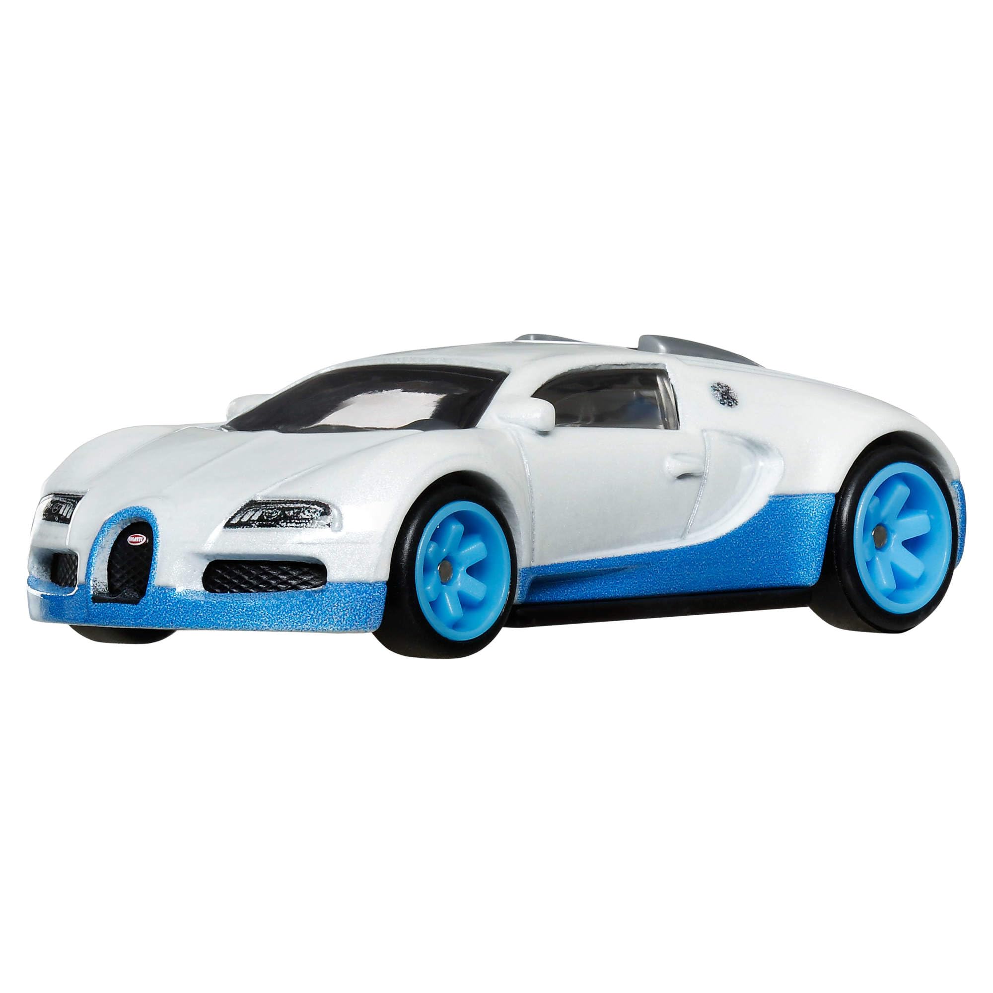 Hot Wheels Bugatti Veyron, Car Culture Véhicules Circuit Legend pour enfants +3 ans et les adultes fans et collectionneurs, collection premium de véhicules Car Culture à l’échelle 1/64, HRW06