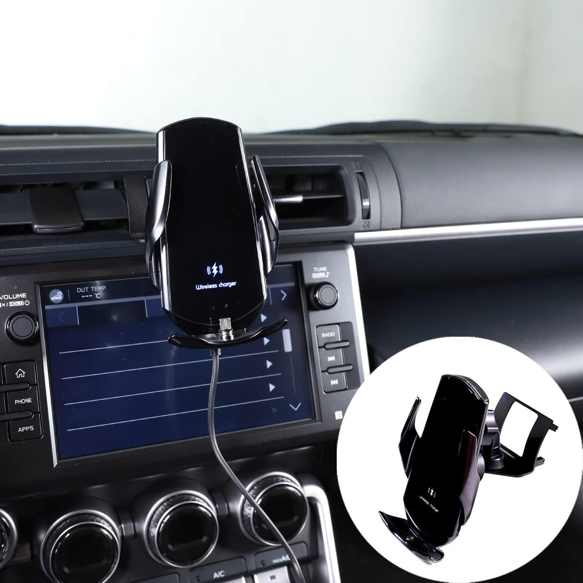 Sekhyna Center Console Phone Mount Compatible Subaru BRZ ZD8 2022 GPS Navigation Holder Aluminum Alloy 1PCS (Style A)