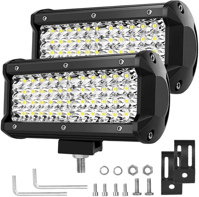 2X72W PHARE DE Travail Led Projecteur Rampe Feux Offroad 12V 24V