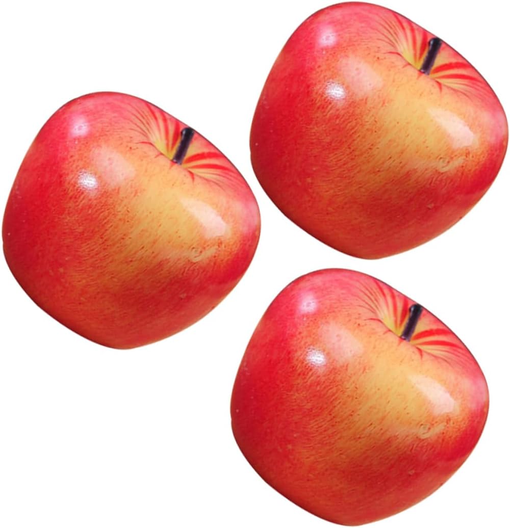 Xmas 3pcs Artificial Fruit Candle Set Wax Aromatherapy Decor