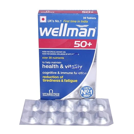 Wellman 50 Plus For Men Bottle of 30 Tablets Amazon.in Health