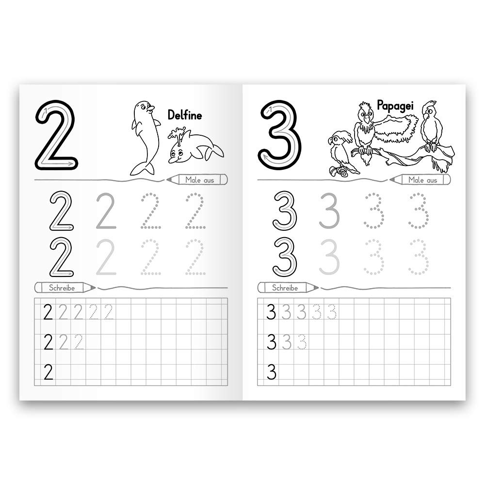 Meine Zahlen-Tafel von 1-20 Grundschrift: Schreiblernheft in DINA 5, auf 120g/m² Zeichenkarton