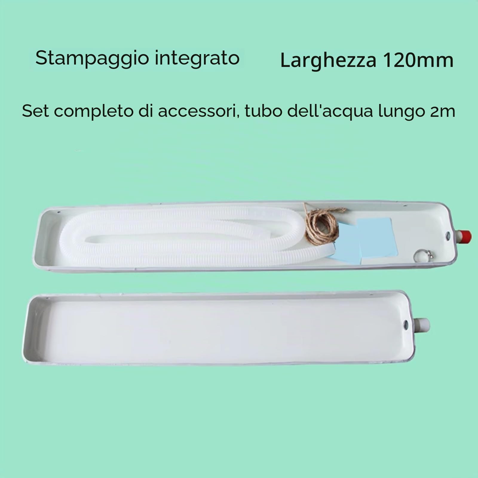 Vaschetta Raccogli Condensa Climatizzatore Interno Con Isolamento Termico Nella Parte Inferiore, per Condizionatori Interni e Condizionatori Centralizzati(70 * 12cm)