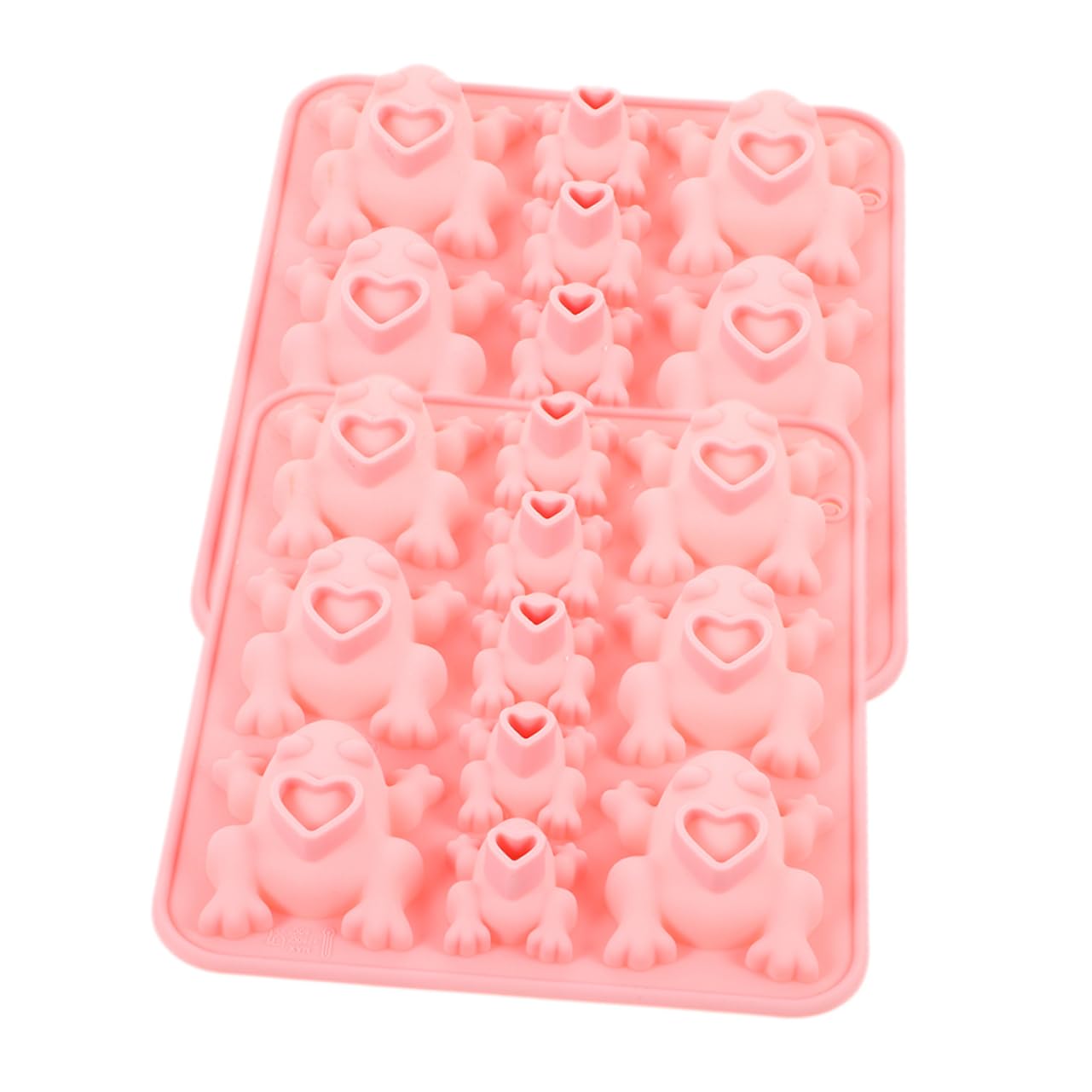 NUOBESTY Lot De 5 Moules À Chocolat En Silicone En Forme De Grenouille Pour Fondant Bonbons Décoration De Gâteaux Démoulage Facile 2 Pièces X 5
